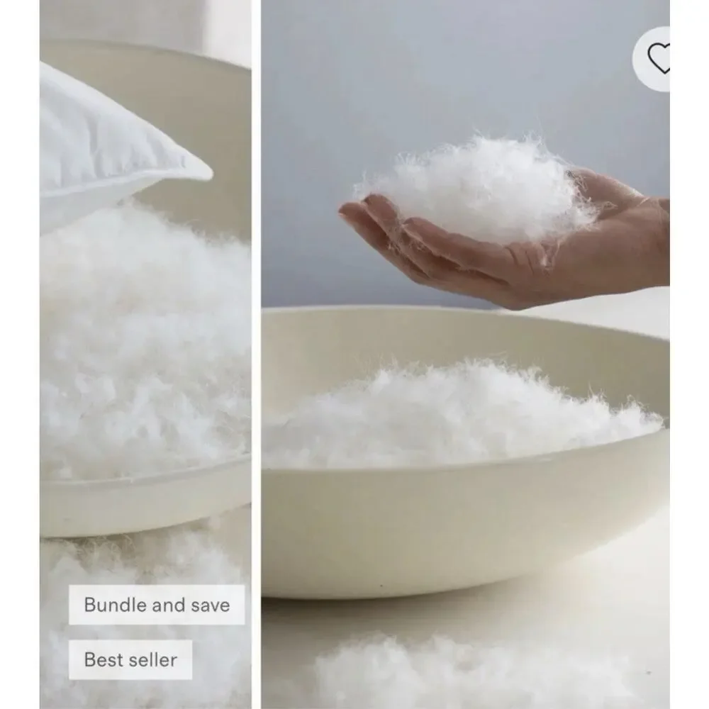 NWT Quince White Duck Down Premium Pillow - King FIRM ~H~ $164 MSRP